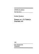 Tapa de Essays on L.N. Tolstoj's dramatic art