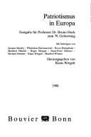 Tapa de Patriotismus in Europa