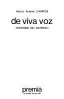 Tapa de De viva voz