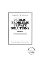 Tapa de Public problems, private solutions