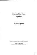 Tapa de Poetry of the Yuan Dynasty