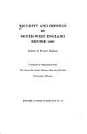 Tapa de Security and defence in south-west England before 1800