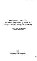 Tapa de Bridging the gap between theory and practice in English second language teaching