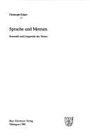 Tapa de Sprache und Metrum