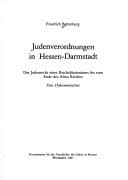 Tapa de Judenverordnungen in Hessen-Darmstadt