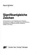 Tapa de Signifikantgleiche Zeichen