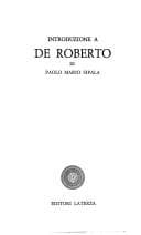 Tapa de Introduzione a De Roberto