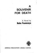 Tapa de A souvenir for death