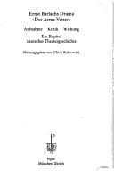 Tapa de Ernst Barlachs Drama "Der arme Vetter"