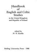 Tapa de Handbook of English and Celtic studies in the United Kingdom and Republic of Ireland