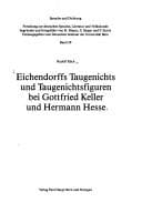 Tapa de Eichendorffs Taugenichts und Taugenichtsfiguren bei Gottfried Keller und Hermann Hesse