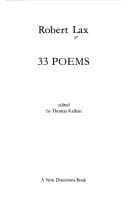 Tapa de 33 poems