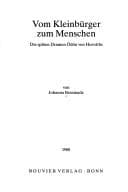Tapa de Vom Kleinbürger zum Menschen