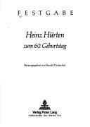 Tapa de Festgabe Heinz Hürten zum 60. Geburtstag