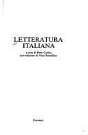 Tapa de Letteratura italiana