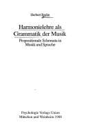 Tapa de Harmonielehre als Grammatik der Musik