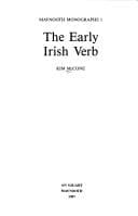 Tapa de The early Irish verb