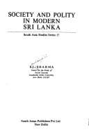 Tapa de Society and polity in modern Sri Lanka