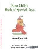 Tapa de Bear Child's book of special days