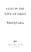 Tapa de Lost in the city of light