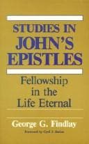 Tapa de Studies in John's Epistles