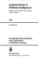 Tapa de Knowledge representation and organization in machine learning