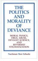Tapa de The politics and morality of deviance