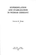 Tapa de Hyperinflation and stabilization in Weimar Germany