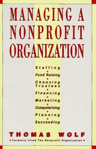 Tapa de Managing a nonprofit organization