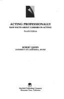Tapa de Acting professionally