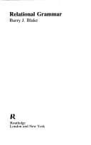 Tapa de Relational grammar