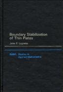 Tapa de Boundary stabilization of thin plates