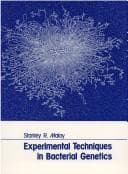 Tapa de Experimental techniques in bacterial genetics