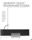 Tapa de Microsoft QuickC programmer's toolbox