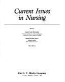 Tapa de Current issues in nursing