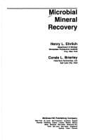 Tapa de Microbial mineral recovery