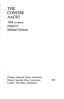 Tapa de The concise AACR2, 1988 revision