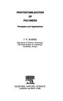 Tapa de Photostabilization of polymers