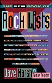 Tapa de The new book of rock lists