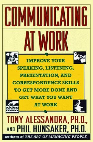 Tapa de Communicating at work