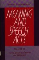 Tapa de Meaning and speech acts