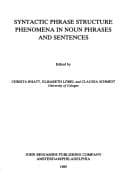 Tapa de Syntactic phrase structure phenomena in noun phrases and sentences