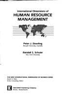 Tapa de International dimensions of human resource management