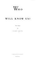 Tapa de Who will know us?