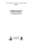Tapa de EUROPE EVE OF WAR 1900-1914 PB (War, Peace, & Social Change)