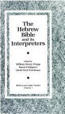Tapa de The Hebrew Bible and its interpreters