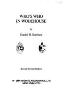 Tapa de Daniel Garrison's who's who in Wodehouse