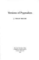 Tapa de Versions of Pygmalion