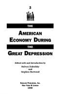 Tapa de The American economy during the Great Depression