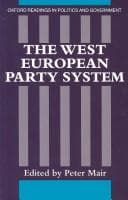 Tapa de The West European party system